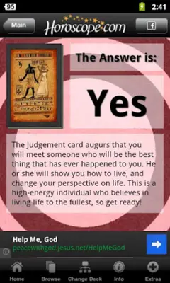 YES or NO Tarot android App screenshot 3